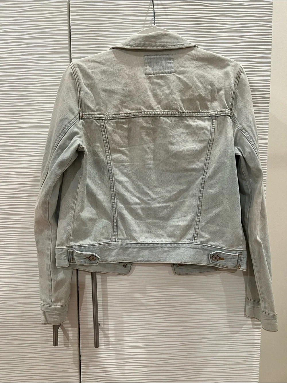 Forever 21 Light Gray Denim Trucker Jacket